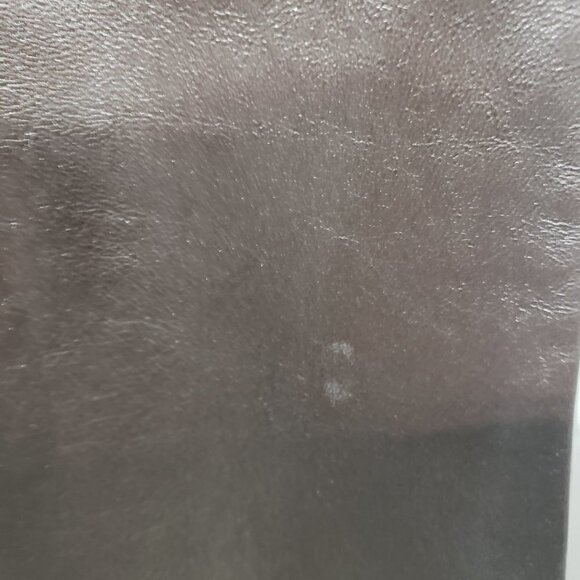 INC International Concepts Brown Leather Straight Leg Pants Size 4 - Picture 4 of 9